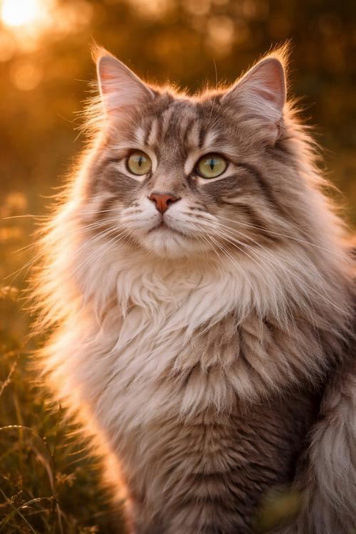 Kat in tuin